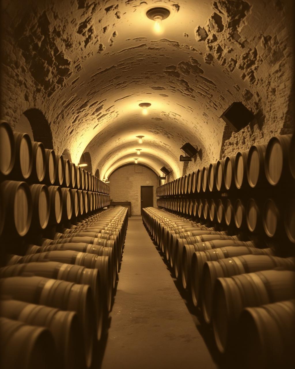 The historic 1928 cellars of the Willie V Grandeur Estate